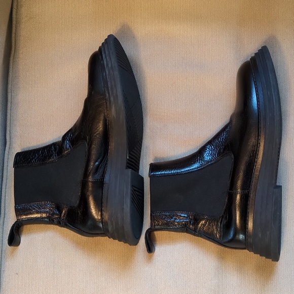 Laura Bellariva Black Leather Chelsea Boots Size 39 - Picture 8 of 14